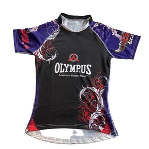Olympus men’s size M v neck short sleeve rugby jersey
